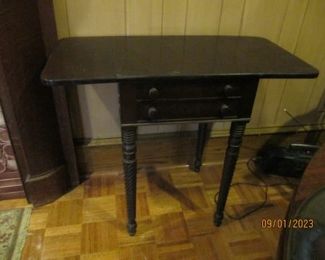 Drop leaf table w/ two drawers.  previously pictured. 