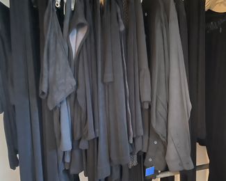 Various black knit clothing.  Size xl