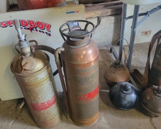 Lots Of Fire Extinguishers 