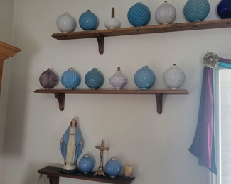 Lots of lightning rod globes