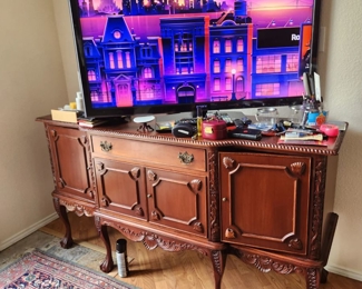 50" TV and Sideboard