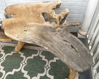 Live Edge wooden bench 