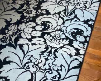 BLACK AND GREY RUG