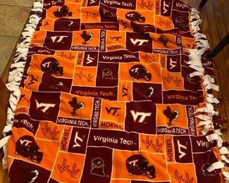 VA TECH RUFFLE THROW
