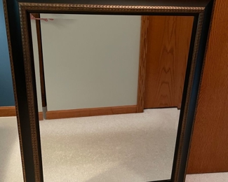Black & gold mirror, 27"W x 34"H,  $36