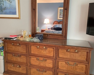 Dresser w/mirror, 32.5"H x 68"W x 20"D,  $245