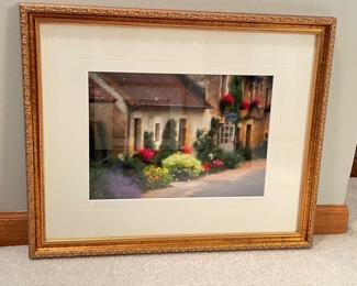 Framed cottage print, 22"W x 18"H,  $30