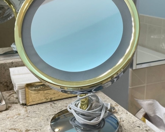 Lighted makeup mirror,  $16