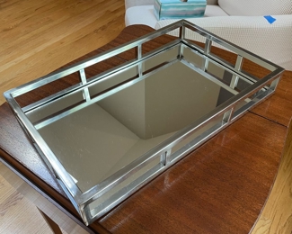 Mirrored tray, 19" x 12",  $32