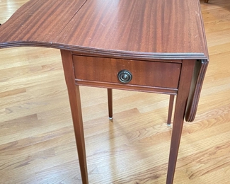 Drop leaf accent table w/drawer, 14"W x 27"H x 20.5"D,  $115