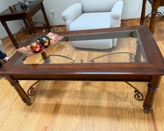 Cocktail table, 50"W x 28"D x 20"H,  $225