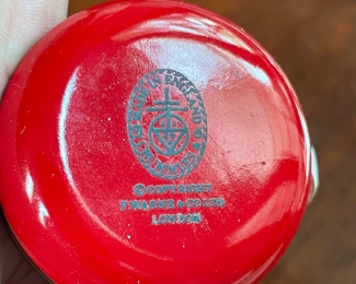 Stamp on bottom of pig trinket box ~