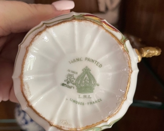 Stamp on bottom of Limoge teacup ~