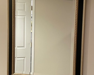 Black & gold mirror, 25"W x 32"H,  $58