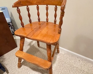 Vintage Child's high chair,  $25