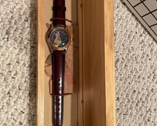 NEW - Disney Pocahontas Watch Limited Edition in Wood Display Case, (Retail Amazon, $179),  $68