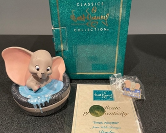 Walt Disney Classic Collection Dumbo "Simply Adorable", COA, pin, $30