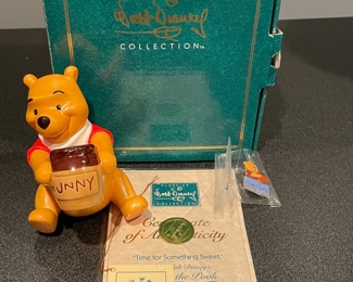 Walt Disney Classic Collection Winnie The Pooh and the Honey Tree, "Time for Something Sweet", COA & pin, $15
