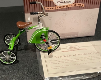 Hallmark Mickey Mouse velocipede trike sidewalk cruiser,  $20