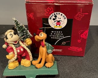 Midwest Micky mouse and Pluto stocking holder, 2 available, $20 each