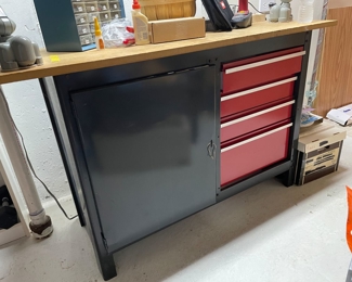 Workbench tool chest w/lighted magifier and light, 54"L x 33.5"H x 20"W,  $175