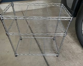 Wire racks, Approx 22"H, 2 available,  $15 each