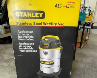 Stanley Stainless Steel wet/dry vac, $40