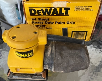 DeWalt palm grip sander, $35