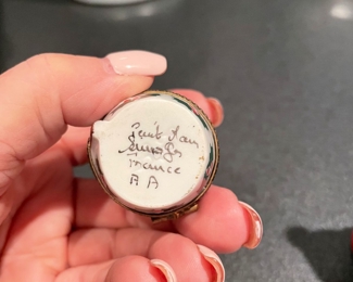 Signed Snowman Limoges ~