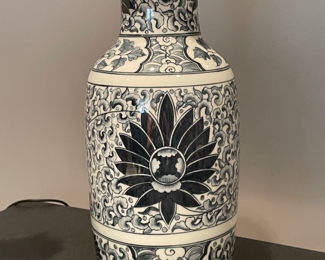  Maitland Smith blue & white vase, 13"H,  $65