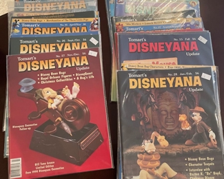 Disneyana magazines in protective covers, multiple volumes, $6 each, purchase at in home sale