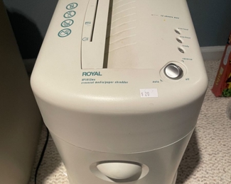 Royal shredder,  $20