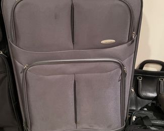 Samsonite grey luggage large, $25