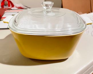 Vintage Harvest gold Corningware,  $28
