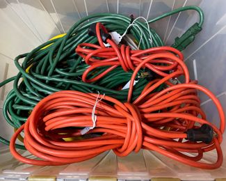 Variety of extension cords at varying prices - purchase at the in home sale ~