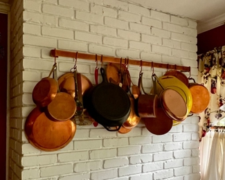 COLLECTION OF COPPER COOKWARE