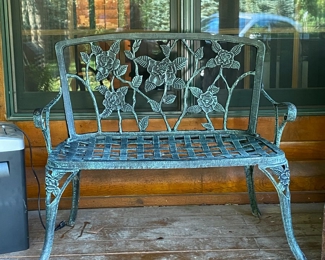Heavy duty cast iron bench