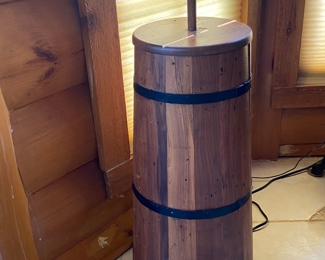 Antique butter churn