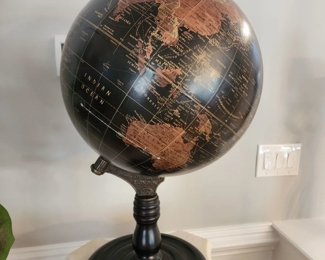 World Globe Black Decorative Desk Decor