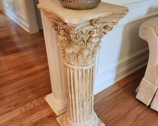 Classic Greek Roman Corinthian Style Column Pedestal 