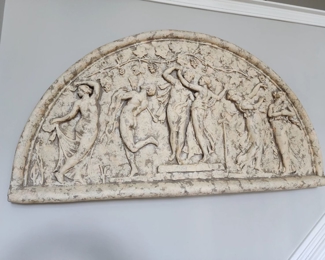 Dancing Nymphs Grape Vines Decorative Moulded Arch Wall Art