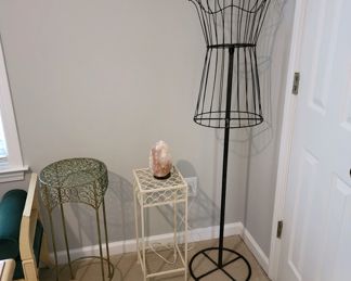 Wire Dress Form and Small Accent Tables