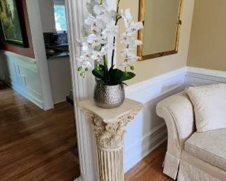 Classic Greek Roman Corinthian Style Column Pedestal 