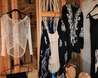 Many Racks of Designer Clothing! Mostly Women’s Size Small to Medium, Size 4 - 8. Notable Brands: Ann Taylor, Cache, White House Black Market, Calvin Klein, Bebe, Guess, Micheal Kors, BCBG Maxazria, Banana Republic, Zara, and More! 