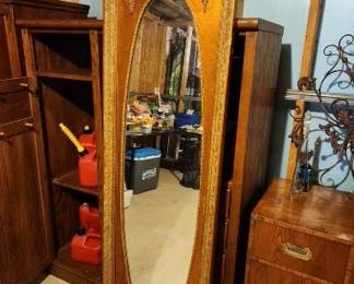 Large Ornate Decorative Standing Mirror