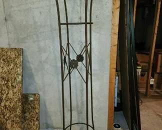 Iron Planter, 16”w x 72”h x 16”d