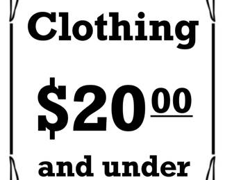 Many Racks of Designer Clothing! Mostly Women’s Size X-Small to Medium. Notable Brands: Ann Taylor, Cache, White House Black Market, Calvin Klein, Bebe, Guess, Micheal Kors, BCBG Maxazria, Banana Republic, Zara, and More! 