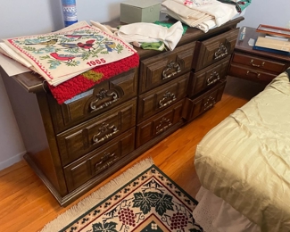 . . . another nice dresser with vintage linens