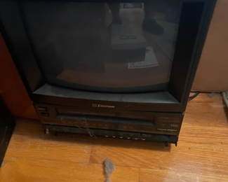 vintage TV with built in VCR