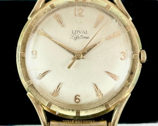 Fine 14K Yellow Gold Loyal Automatic Wristwatch
